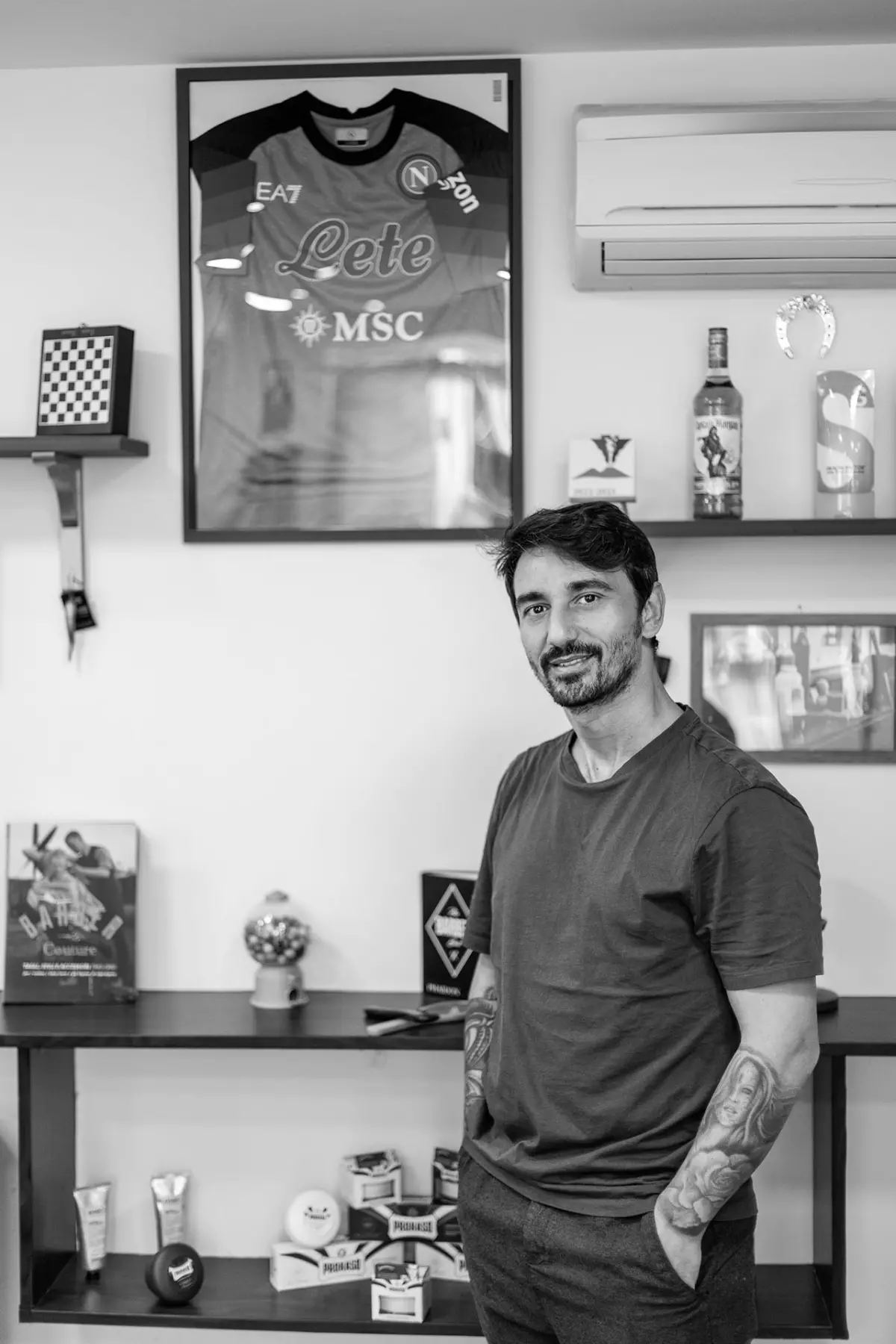 Business photography of Emanuele Andelora at Barbiere Zurich